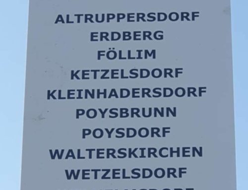 Gemeinsamer Maibaum in Poysdorf
