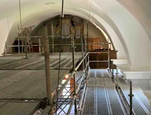 Stand der Renovierungsarbeiten in der Kirche, Teil 2