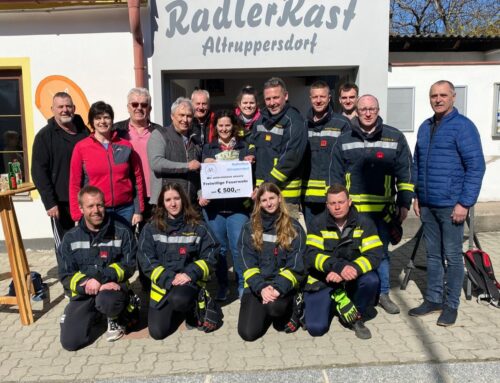 Saisonauftakt der RadlerRast und Spende an FF