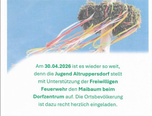 Einladung zum Maibaumaufstellen……