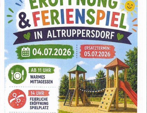 Einladung zur Spielplatzeröffnung und zum Ferienspiel…