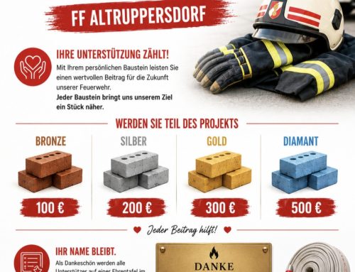 Bausteinaktion für das neue Feuerwehrhaus gestartet